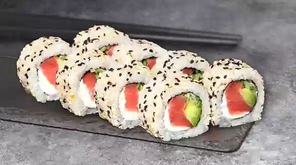 Страва Філадельфія з тунцем в кунжуті меню We Sushi Філадельфія з тунцем в кунжуті меню We Sushi