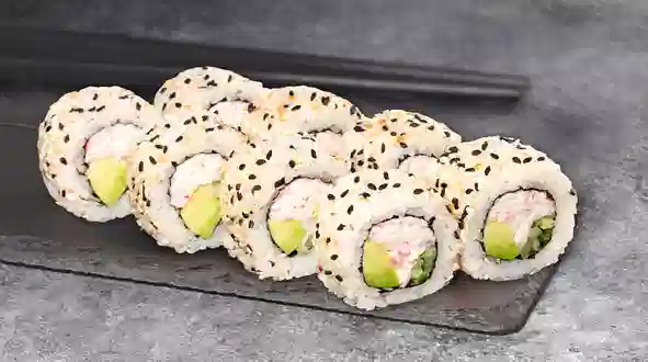 Страва Каліфорнія з крабовим міксом в кунжуті меню We Sushi Каліфорнія з крабовим міксом в кунжуті меню We Sushi